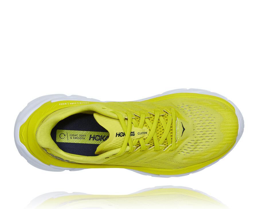 Hoka One One Clifton Edge Löparskor Dam - Fluorescerande - SYBZI-1293